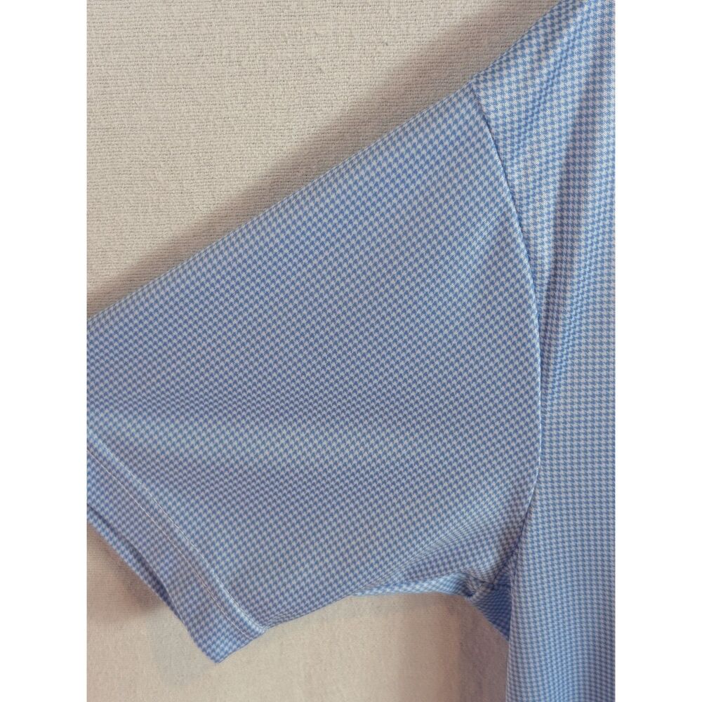 Collars & Co Blue Plaid Polo Shirt Men's Size Small - Picture 6 of 10